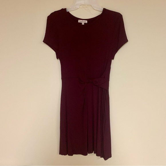 Short Sleeve Dress with Front Knot - Picture 1 of 5